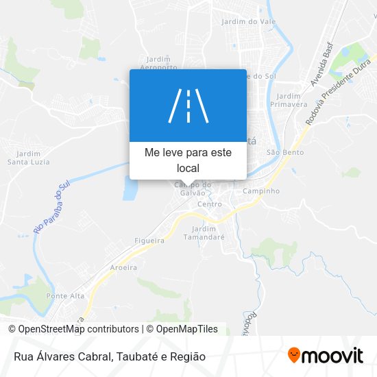 Rua Álvares Cabral mapa