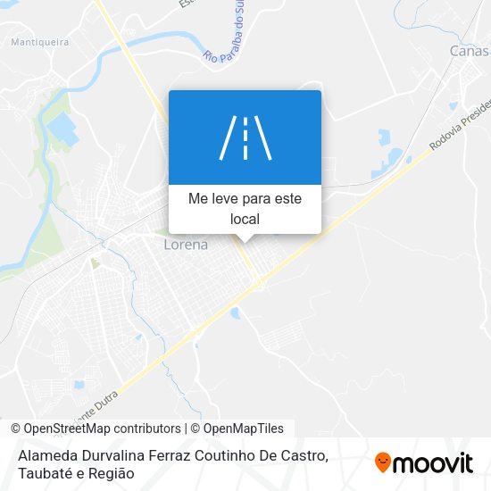 Alameda Durvalina Ferraz Coutinho De Castro mapa