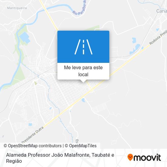 Alameda Professor João Malafronte mapa