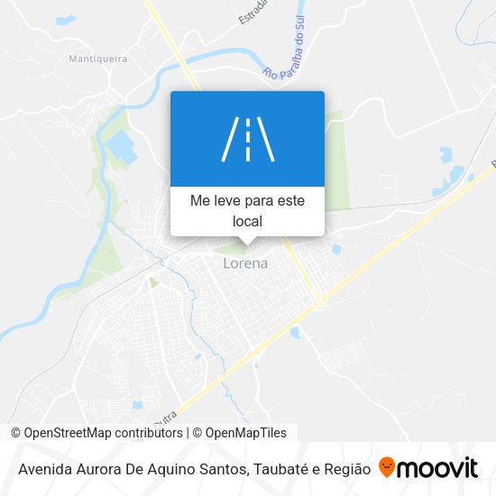 Avenida Aurora De Aquino Santos mapa