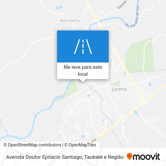 Avenida Doutor Epitácio Santiago mapa