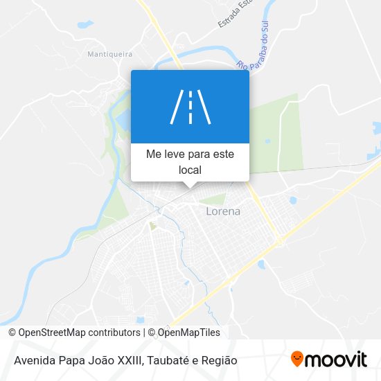 Avenida Papa João XXIII mapa