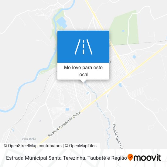 Estrada Municipal Santa Terezinha mapa