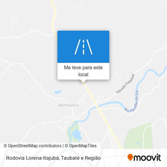 Rodovia Lorena-Itajubá mapa