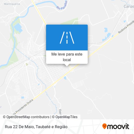 Rua 22 De Maio mapa