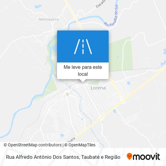 Rua Alfredo Antônio Dos Santos mapa