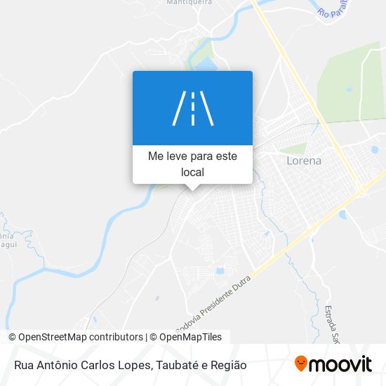 Rua Antônio Carlos Lopes mapa