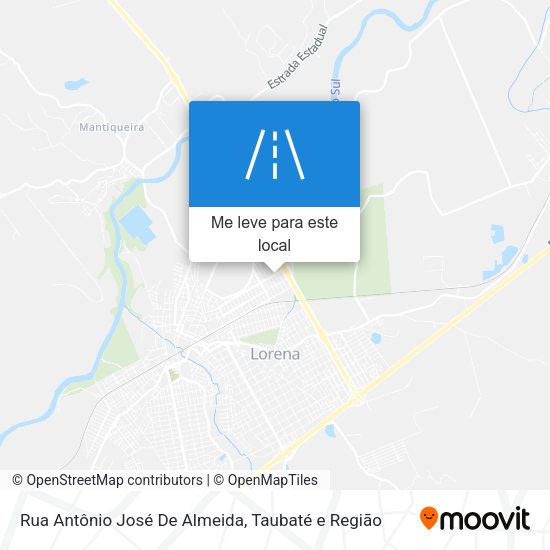 Rua Antônio José De Almeida mapa