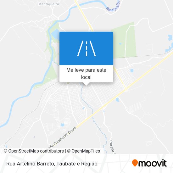 Rua Artelino Barreto mapa
