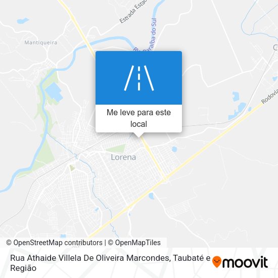 Rua Athaide Villela De Oliveira Marcondes mapa