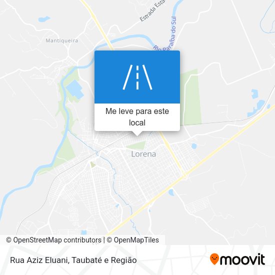 Rua Aziz Eluani mapa