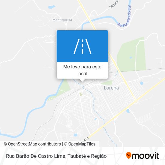 Rua Barão De Castro Lima mapa