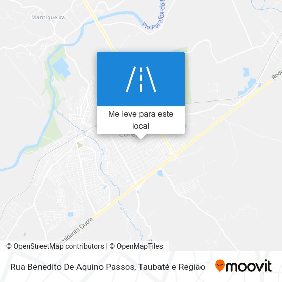 Rua Benedito De Aquino Passos mapa