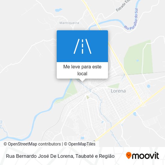 Rua Bernardo José De Lorena mapa