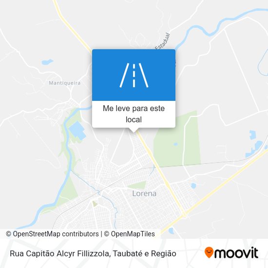 Rua Capitão Alcyr Fillizzola mapa