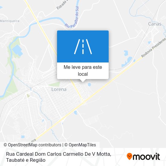 Rua Cardeal Dom Carlos Carmello De V Motta mapa