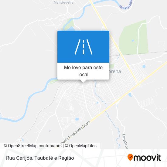 Rua Carijós mapa