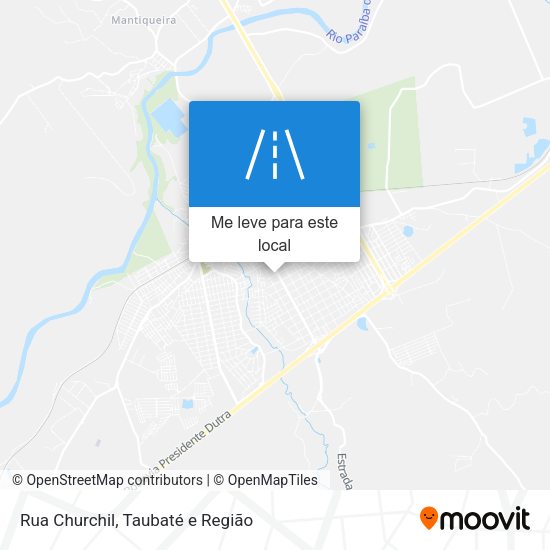 Rua Churchil mapa