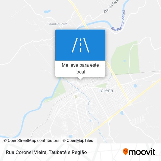 Rua Coronel Vieira mapa