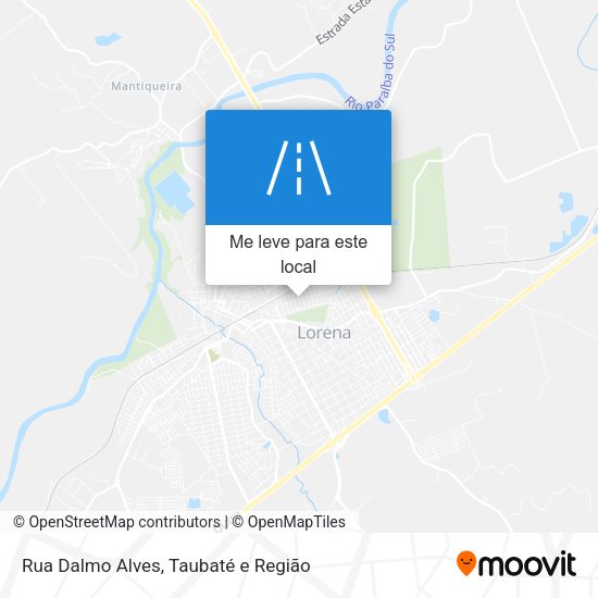 Rua Dalmo Alves mapa