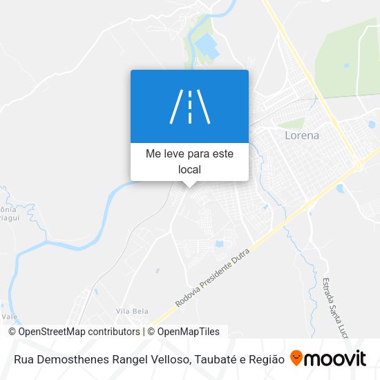 Rua Demosthenes Rangel Velloso mapa