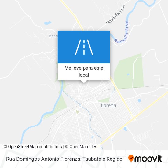 Rua Domingos Antônio Florenza mapa