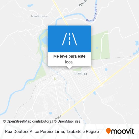 Rua Doutora Alice Pereira Lima mapa