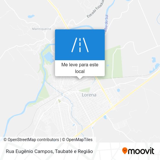 Rua Eugênio Campos mapa