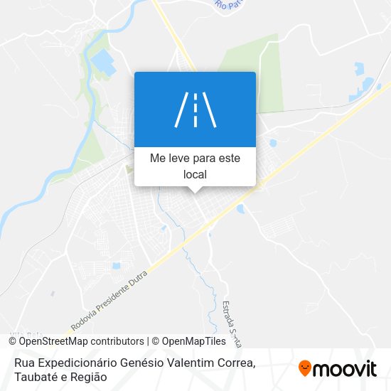Rua Expedicionário Genésio Valentim Correa mapa