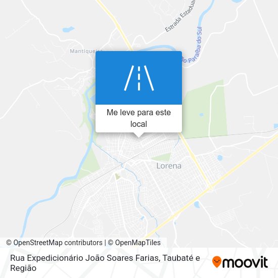 Rua Expedicionário João Soares Farias mapa