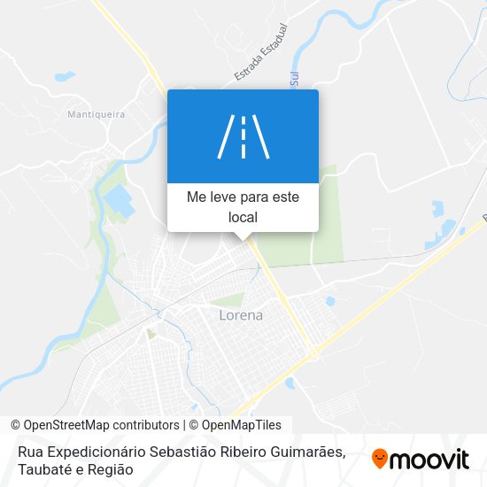 Rua Expedicionário Sebastião Ribeiro Guimarães mapa