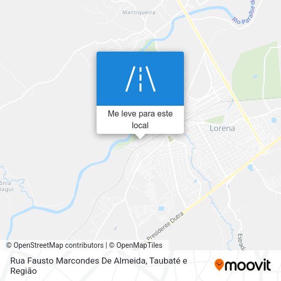 Rua Fausto Marcondes De Almeida mapa