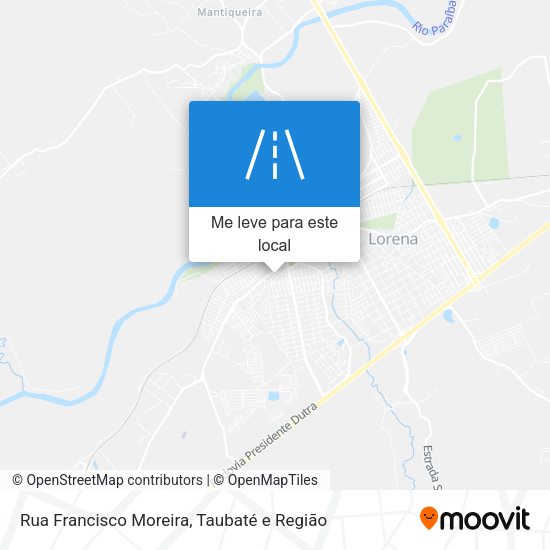 Rua Francisco Moreira mapa