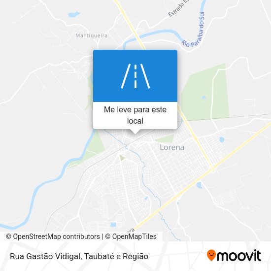 Rua Gastão Vidigal mapa