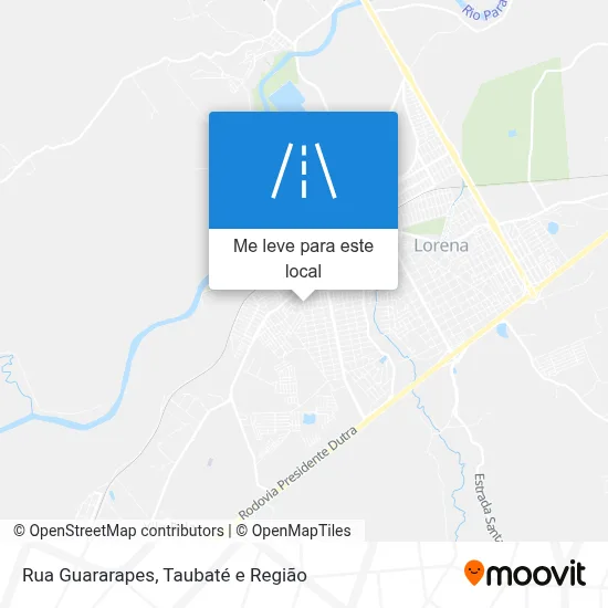 Rua Guararapes mapa