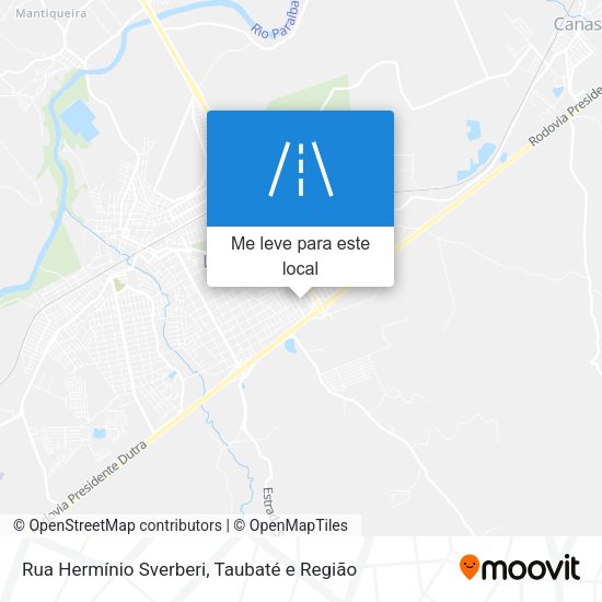 Rua Hermínio Sverberi mapa