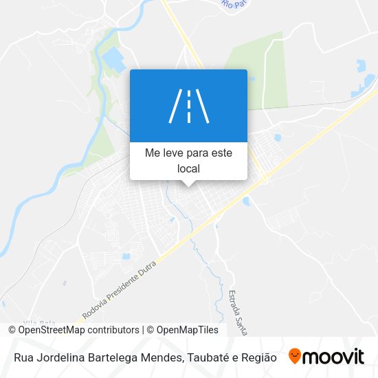 Rua Jordelina Bartelega Mendes mapa