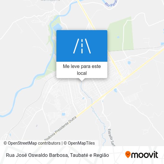 Rua José Oswaldo Barbosa mapa