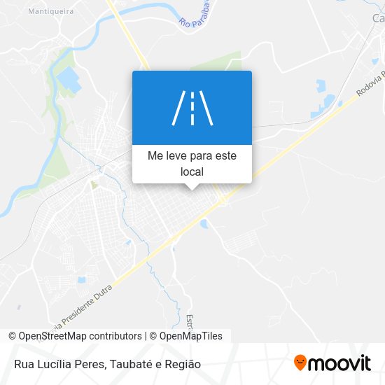 Rua Lucília Peres mapa