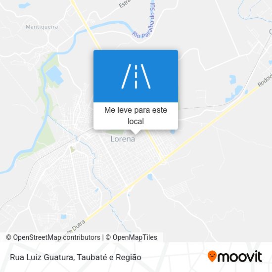 Rua Luiz Guatura mapa
