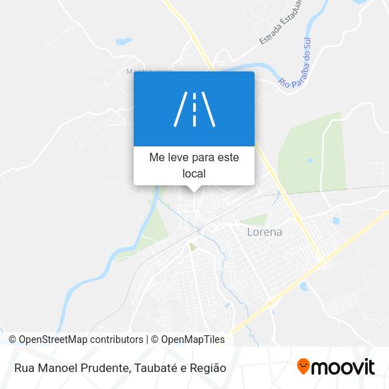 Rua Manoel Prudente mapa