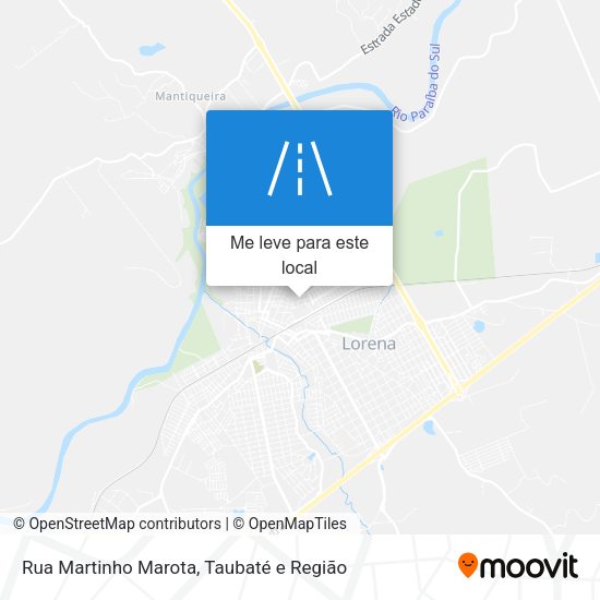 Rua Martinho Marota mapa