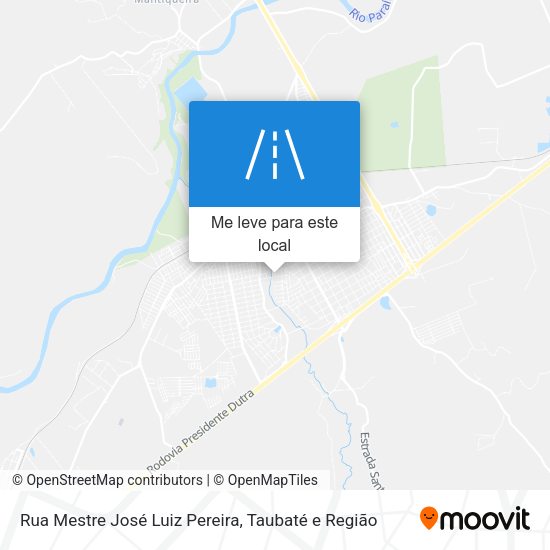 Rua Mestre José Luiz Pereira mapa