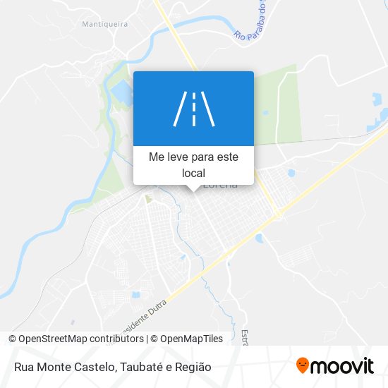 Rua Monte Castelo mapa