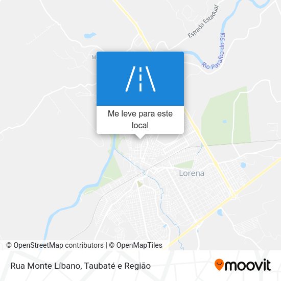 Rua Monte Líbano mapa