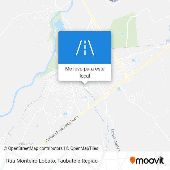 Rua Monteiro Lobato mapa