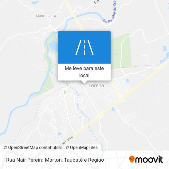 Rua Nair Pereira Marton mapa