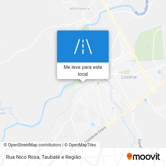 Rua Nico Rosa mapa