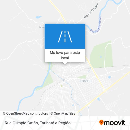 Rua Olímpio Catão mapa