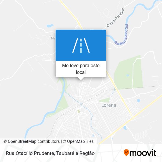 Rua Otacílio Prudente mapa